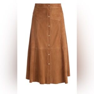 Alice + Olivia Calica Suede Midi skirt